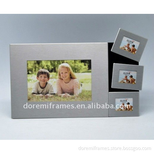 magnetic photo frame made of aluminum, magnet, iron